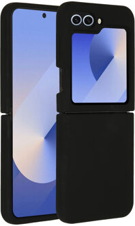 Accezz Liquid Silicone Backcover voor de Samsung Galaxy Z Flip 6 - Zwart