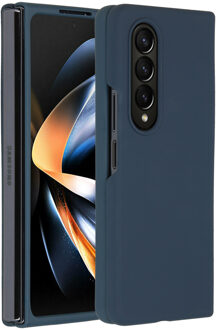 Accezz Liquid Silicone Backcover voor de Samsung Galaxy Z Fold 4 - Donkerblauw