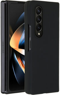 Accezz Liquid Silicone Backcover voor de Samsung Galaxy Z Fold 4 - Zwart