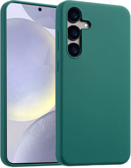 Accezz Liquid Silicone Backcover voor Samsung Galaxy S24 Plus Telefoonhoesje Groen