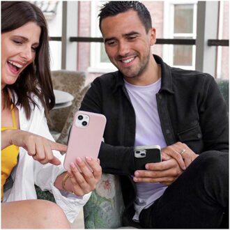 Accezz Liquid Silicone Backcover voor Samsung Galaxy S25 Telefoonhoesje Zwart