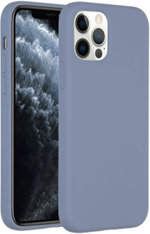 Accezz Liquid Silicone voor Apple iPhone 12 (Pro) Telefoonhoesje Paars