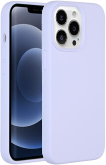 Accezz Liquid Silicone voor Apple iPhone 13 Pro Telefoonhoesje Paars