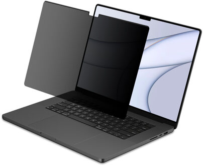 Accezz Magnetische Privacy Screenprotector voor de Apple MacBook Pro 16 inch (2021) / Pro 16 inch (2023) M3 chip Zwart - 13