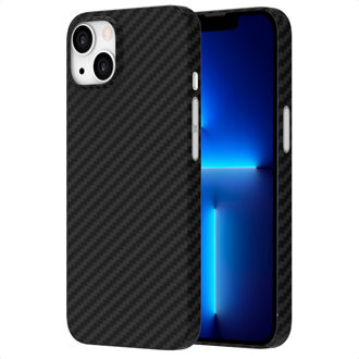 Accezz MagSafe Kevlar® Backcover voor de Apple iPhone 13 - Zwart