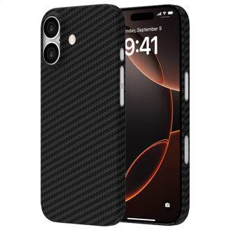 Accezz MagSafe Kevlar® Backcover voor de Apple iPhone 17 - Zwart