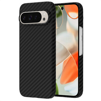 Accezz MagSafe Kevlar® Backcover voor de Google Pixel 9 / 9 Pro - Zwart