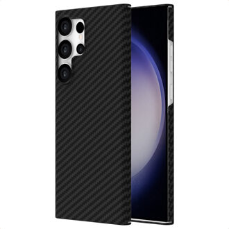 Accezz MagSafe Kevlar® Backcover voor de Samsung Galaxy S23 Ultra - Zwart