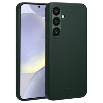 Accezz MagSafe Leather Backcover Samsung Galaxy S24 Plus Telefoonhoesje Groen