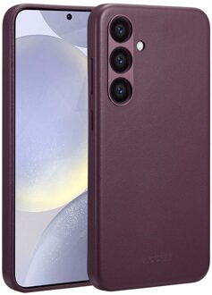 Accezz MagSafe Leather Backcover Samsung Galaxy S24 Plus Telefoonhoesje Paars