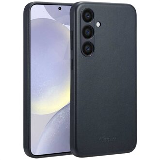 Accezz MagSafe Leather Backcover Samsung Galaxy S24 Plus Telefoonhoesje Zwart