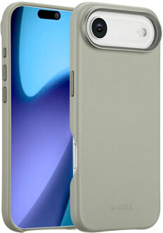 Accezz MagSafe Leather Backcover voor de Apple iPhone Air - Light Grey Grijs