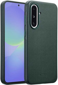 Accezz MagSafe Leather Backcover voor de Samsung Galaxy A36 / A56 - Cedar Green Donkergroen