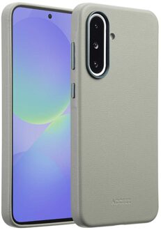 Accezz MagSafe Leather Backcover voor de Samsung Galaxy A36 / A56 - Light Grey Grijs