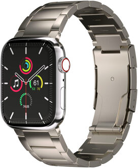Accezz Mat Titanium bandje voor de Apple Watch | 38/40/41/42 mm - Titanium Zilver - 42 mm