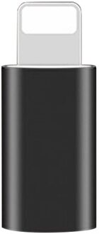 ! ACCEZZ Micro USB Naar Verlichting OTG Converter Voor iPhone X XS XR 7 6 S 8 Plus Mini Legering Data sync Opladen Voor iPad Lading Adapter zwart