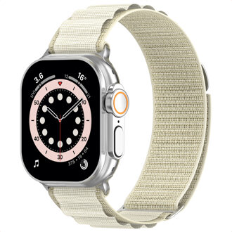 Accezz Nylon Alpine bandje voor de Apple Watch | 44/45/46/49 mm - Sterrenlicht - 49 mm