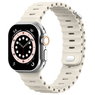 Accezz Ocean bandje voor de Apple Watch | 38/40/41/42 mm - Sterrenlicht - 42 mm