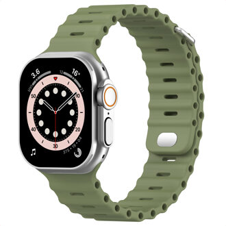 Accezz Ocean bandje voor de Apple Watch | 44/45/46/49 mm - Khaki Donkergroen - 49 mm