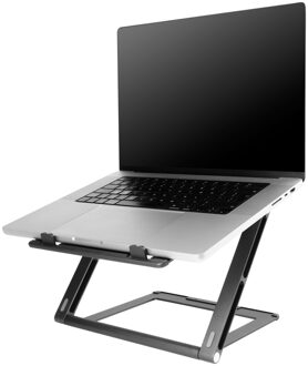 Accezz Origami Laptop Stand - Laptop standaard - Verstelbaar en opvouwbaar - Universeel - Donkergrijs - 17