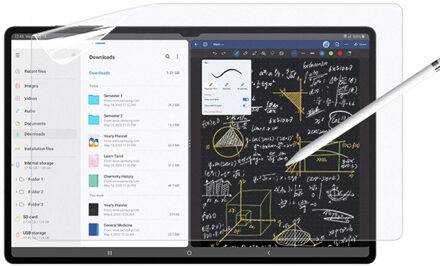 Accezz Paper Feel Screen Protector voor de Samsung Galaxy Tab S11 Ultra / S10 Ultra / Tab S9 Ultra Transparant