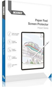 Accezz Paper Feel Screenprotector iPad Air 11 inch (2024) M2 Smartphone screenprotector Transparant