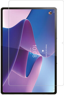 Accezz Premium glass screenprotector Tablet voor de Lenovo Tab P12 Pro Transparant