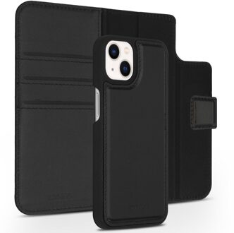 Accezz Premium Leather 2 in 1 Wallet Book Case voor Apple iPhone 13 Mini Telefoonhoesje Zwart