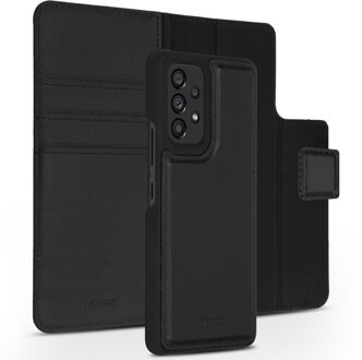 Accezz Premium Leather 2 in 1 Wallet Book Case voor Samsung Galaxy A53 Telefoonhoesje Zwart