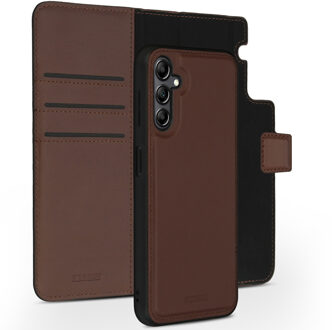 Accezz Premium Leather 2 in 1 Wallet Bookcase Samsung Galaxy A14 (5G/4G) Telefoonhoesje Bruin