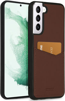 Accezz Premium Leather Card Slot Backcover Samsung Galaxy S22 Plus Telefoonhoesje Bruin