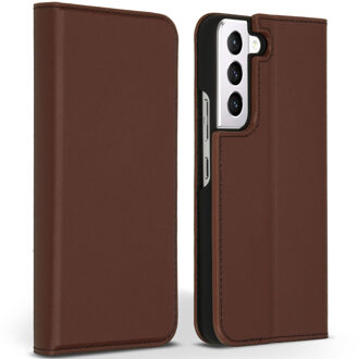 Accezz Premium Leather Slim Bookcase voor de Samsung Galaxy S22 Plus - Bruin
