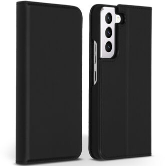 Accezz Premium Leather Slim Bookcase voor de Samsung Galaxy S22 Plus - Zwart