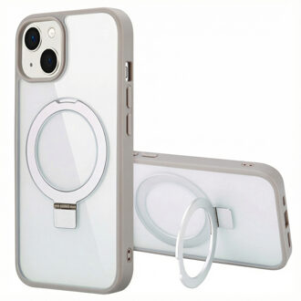 Accezz Ring Stand Backcover met MagSafe voor de Apple iPhone 13 - Grijs