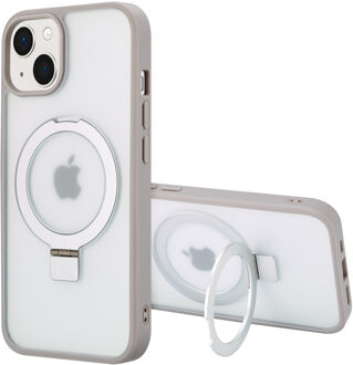 Accezz Ring Stand Backcover met MagSafe voor de Apple iPhone 13 - Grijs