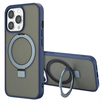 Accezz Ring Stand Backcover met MagSafe voor de Apple iPhone 13 Pro Max - Blauw