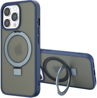 Accezz Ring Stand Backcover met MagSafe voor de Apple iPhone 13 Pro Max - Blauw
