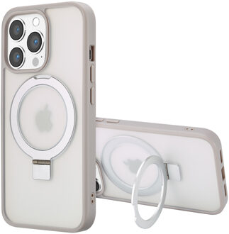Accezz Ring Stand Backcover met MagSafe voor de Apple iPhone 13 Pro Max - Grijs