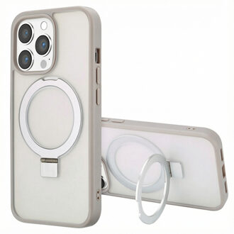 Accezz Ring Stand Backcover met MagSafe voor de Apple iPhone 13 Pro Max - Grijs