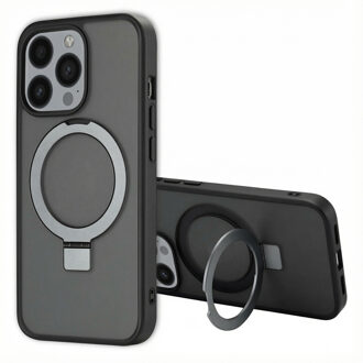 Accezz Ring Stand Backcover met MagSafe voor de Apple iPhone 13 Pro - Zwart