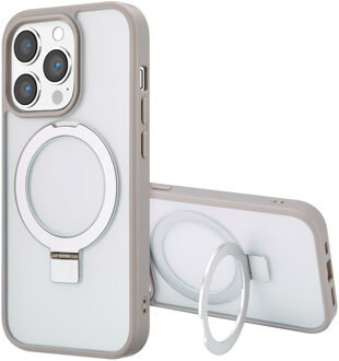 Accezz Ring Stand Backcover met MagSafe voor de Apple iPhone 14 Pro Max - Grijs