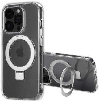 Accezz Ring Stand Backcover met MagSafe voor de Apple iPhone 14 Pro - Transparant
