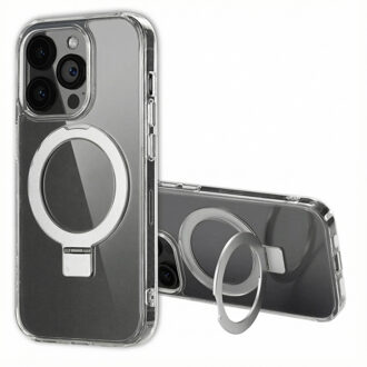 Accezz Ring Stand Backcover met MagSafe voor de Apple iPhone 14 Pro - Transparant