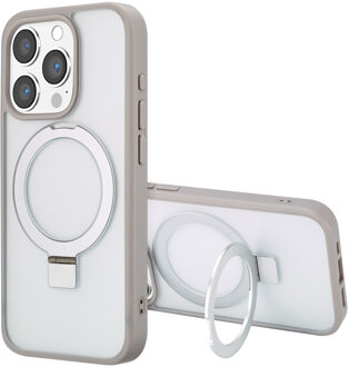 Accezz Ring Stand Backcover met MagSafe voor de Apple iPhone 15 Pro - Grijs