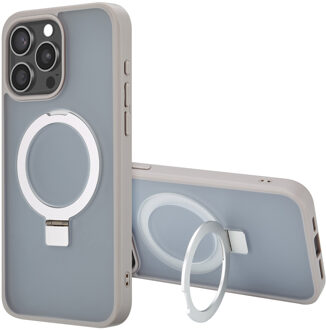 Accezz Ring Stand Backcover met MagSafe voor de Apple iPhone 15 Pro Max - Grijs