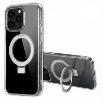Accezz Ring Stand Backcover met MagSafe voor de Apple iPhone 15 Pro Max - Transparant