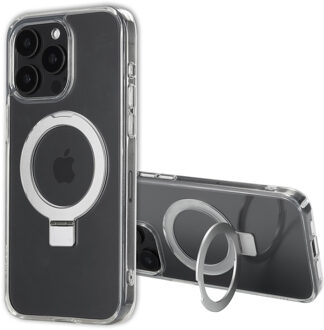 Accezz Ring Stand Backcover met MagSafe voor de Apple iPhone 15 Pro Max - Transparant