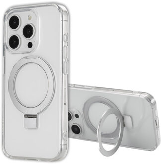 Accezz Ring Stand Backcover met MagSafe voor de Apple iPhone 15 Pro - Transparant