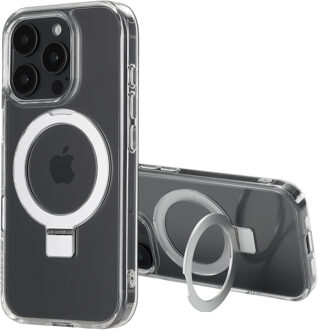Accezz Ring Stand Backcover met MagSafe voor de Apple iPhone 16 Pro Max - Transparant