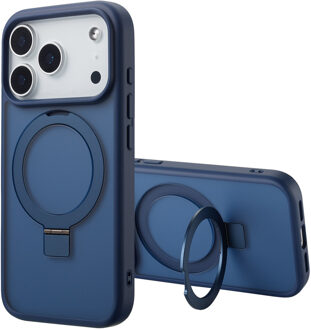 Accezz Ring Stand Backcover met MagSafe voor de Apple iPhone 17 Pro Max - Blauw